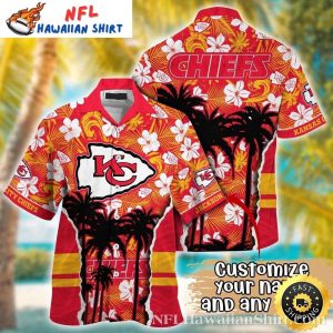 Customized Chiefs Hibiscus Harmony Aloha Hawaiian Shirt