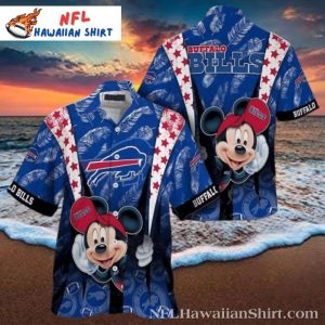 Cute NFL Mickey Mouse Buffalo Bills Hawaiian Shirt