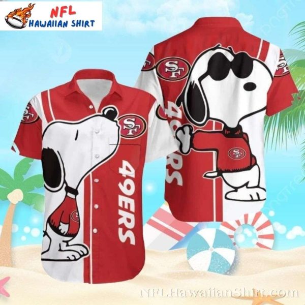 Cute Snoopy Graphics San Francisco 49ers Hawaiian Shirt