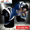 Customizable Dallas Cowboys Helmet Design Aloha Shirt