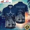 Dallas Cowboys Football Paradise Navy 1960 Edition Hawaiian Shirt