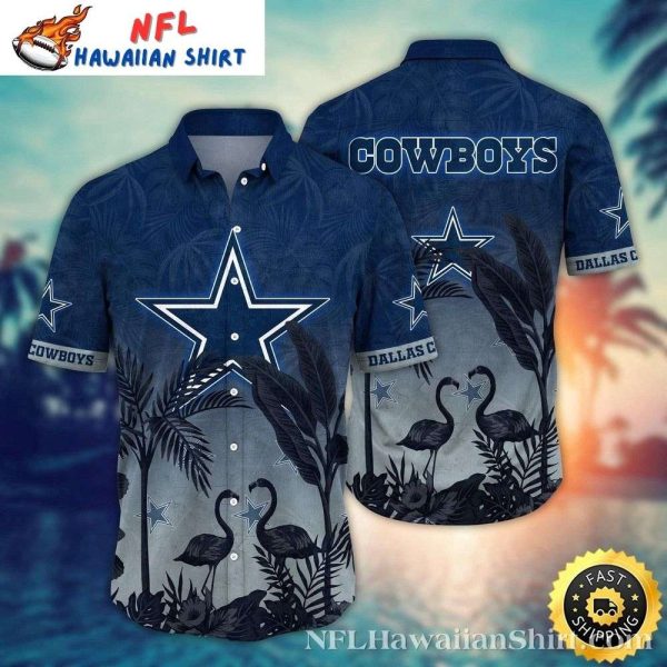 Dallas Cowboys Flamingo Sunset Tropical Shirt