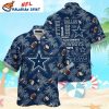 Dallas Cowboys Logo All Over Print Tropical Hawaiian Shirt