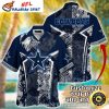 Dallas Cowboys Midnight Star Player’s Hawaiian Shirt – Custom Name Option