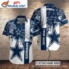 Dark Blue Vibe Dallas Cowboys Tropical Hawaiian Shirt