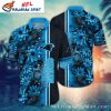 Elegant Black Stripes Carolina Panthers Hawaiian Shirt – NFL Sideline Style