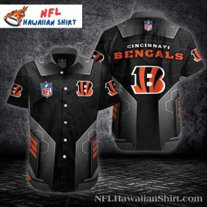 Dark Hex Pattern Cincinnati Bengals Hawaiian Shirt – NFL Bengals Aloha Shirt