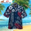 Custom Name Spectral Mascot New England Patriots Hawaiian Shirt