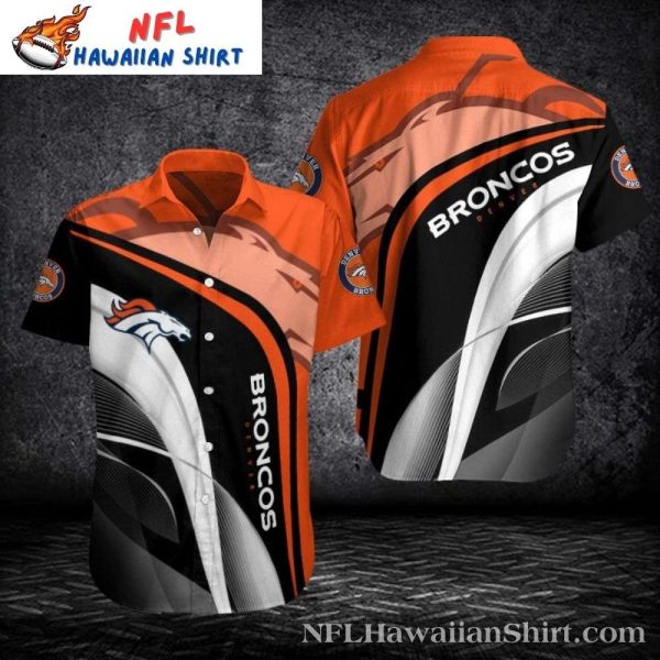 Denver Broncos Ascent Striped Panel Hawaiian Shirt