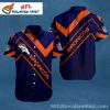 Denver Broncos Classic Crest And Dot Pattern Aloha Shirt