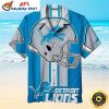 Detroit Lions Pinstripe Pride Custom Hawaiian Shirt