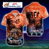Fiery Scratch Cincinnati Bengals Hawaiian Shirt – Wild Blaze Bengals Aloha Shirt