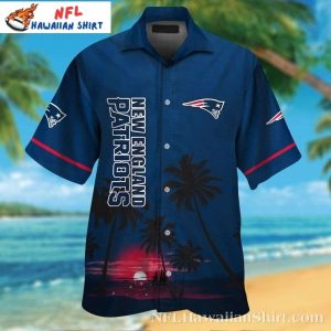 Dusk Reflection New England Patriots Hawaiian Shirt