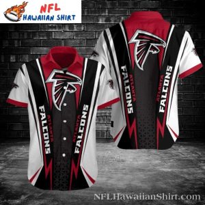Dynamic Atlanta Falcons Red White Striped Men’s Tropical NFL Shirt