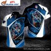 Deep Sea Predator Carolina Panthers Hawaiian Shirt – Personalized Fishing Edition