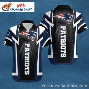 Dynamic Playbook Black And White New England Patriots Hawaiian Shirt