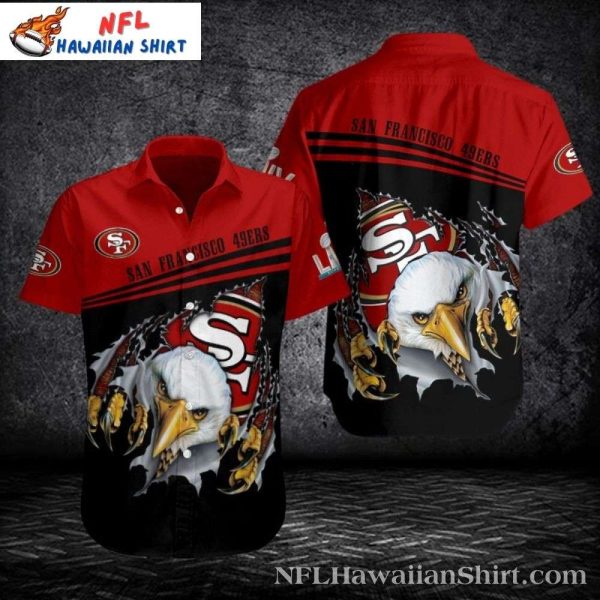 Eagle Eye 49ers Hawaiian Shirt – Predator’s Gaze Edition