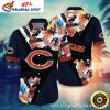 Floral Fantasy Chicago Bears Hawaiian Shirt – Tropical Botanical Edition