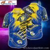 Yellow Skull Buccaneers Custom Name Hawaiian NFL Tampa Bay Shirt