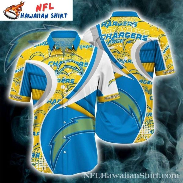 Electric Surge – Los Angeles Chargers Energized Hawaiian Shirt