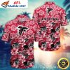 Fishing Themed Atlanta Falcons Custom Name Number Tropical Hawaiian Shirt