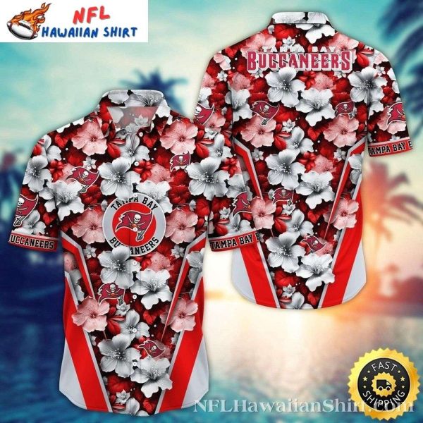 Elegant Hibiscus Tampa Bay Buccaneers Tropical Hawaiian Shirt