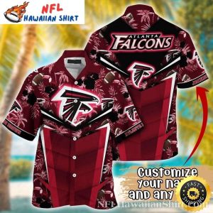 End Zone Elegance Atlanta Falcons Hawaiian NFL Shirt