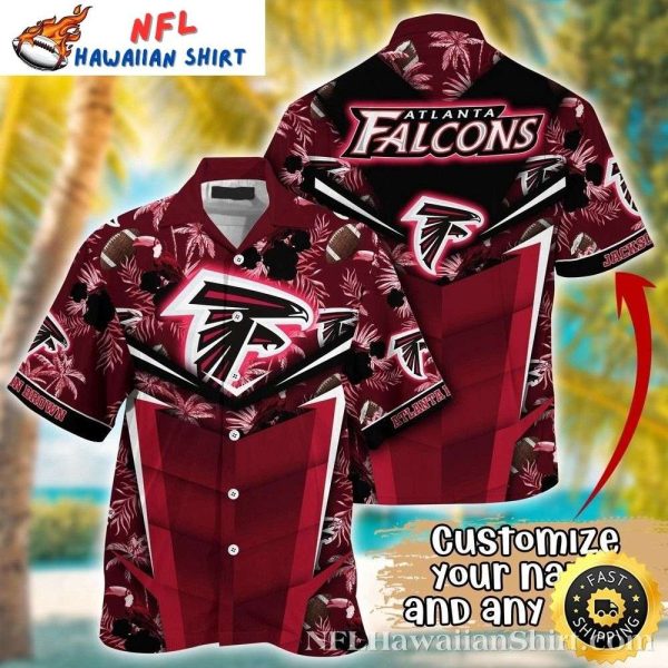 End Zone Elegance Atlanta Falcons Hawaiian NFL Shirt