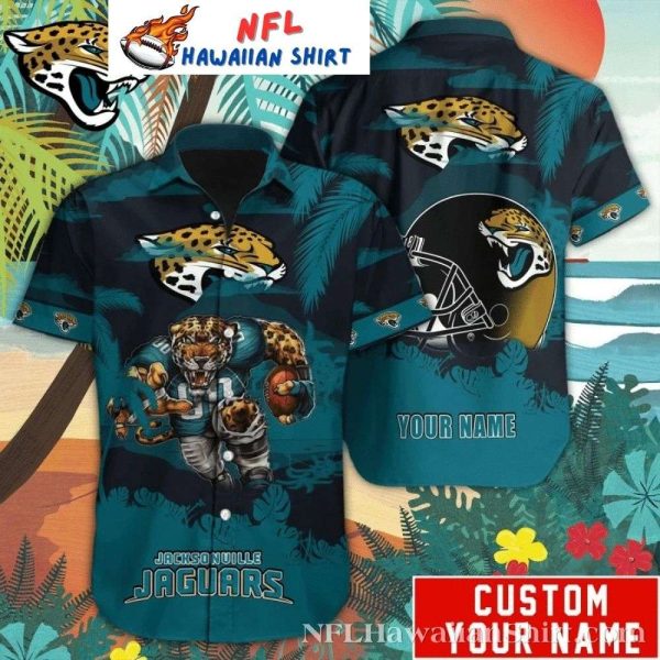 End Zone Jaguar – Personalized Jaguars Custom Hawaiian Shirt