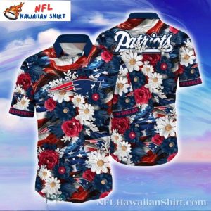 Eternal Bloom New England Patriots Game Day Hawaiian Shirt