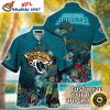 Fierce Skull Rush – Personalized Jacksonville Jaguars Hawaiian Shirt