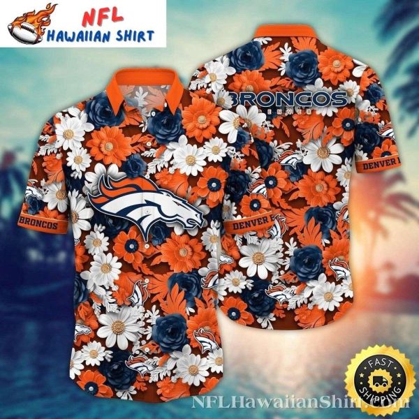 Exotic Blossom Denver Broncos Hawaiian Shirt – Ideal Gift For Him