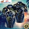 Electric Blue Dallas Cowboys NFL Game Day Tropical Hawaiian Shirt