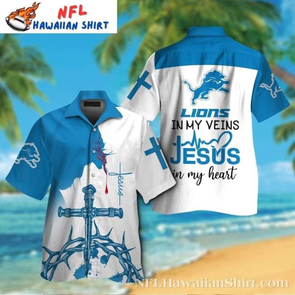 Faithful Roar Detroit Lions Christian Motif Aloha Shirt