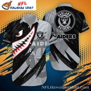 Ferocious Fangs Las Vegas Raiders Aloha Hawaiian Shirt