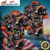 Electric Floral Charge – Chicago Bears Hawaiian Shirt Mens