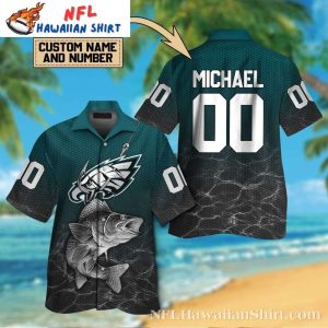 Fierce Philadelphia Eagles Catch Customizable Tropical Hawaiian Shirt