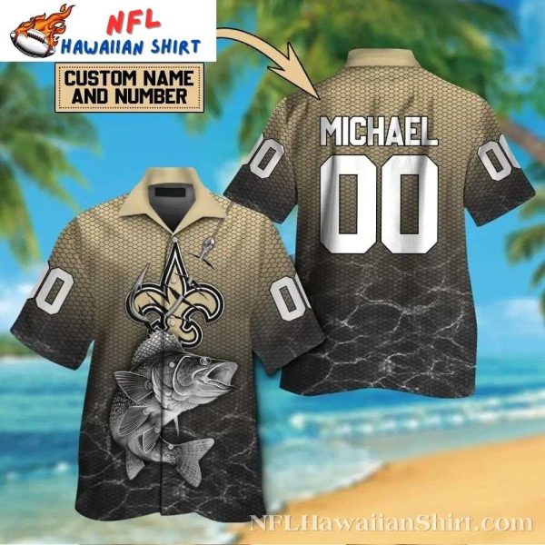 Fisherman’s Dream – NFL Saints Angler Hawaiian Shirt