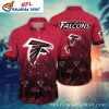 Dotted Fade Atlanta Falcons Tropical Hawaiian Shirt