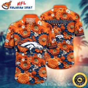 Floral Bronco Burst – Denver Broncos Hawaiian Aloha Shirt