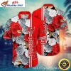 Fiery Red Tampa Bay Buccaneers Wave Hawaiian Shirt – Bold NFL Buccaneer Aloha Spirit