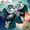 Fierce Philadelphia Eagles Catch Customizable Tropical Hawaiian Shirt