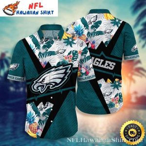 Floral Emblematic Philadelphia Eagles Aloha Shirt