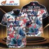 Electric Floral Charge – Chicago Bears Hawaiian Shirt Mens