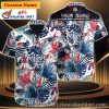 Geometric Rush New England Patriots Hawaiian Shirt – Abstract Fan Fashion