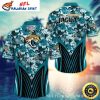 Floral Night Jacksonville Jaguars Aloha Shirt – Monochromatic Bloom