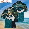 Floral Night Jacksonville Jaguars Aloha Shirt – Monochromatic Bloom