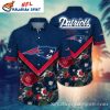 Geometric Rush New England Patriots Hawaiian Shirt – Abstract Fan Fashion
