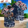 Football Lace-Up Dallas Cowboys Hawaiian Design Shirt