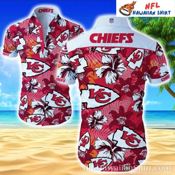 Floral Touchdown KC Chiefs Hawaiian Shirt